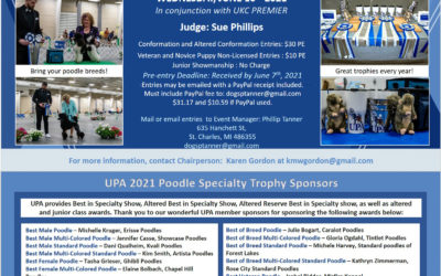 Thanks to all our 2021 UPA Poodle Specialty Trophy Sponsors!